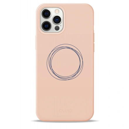 Чохол Pump Silicone Minimalistic Case for iPhone 12 Pro Max - Circles on Light (PMSLMN12(6.7)-6/168)